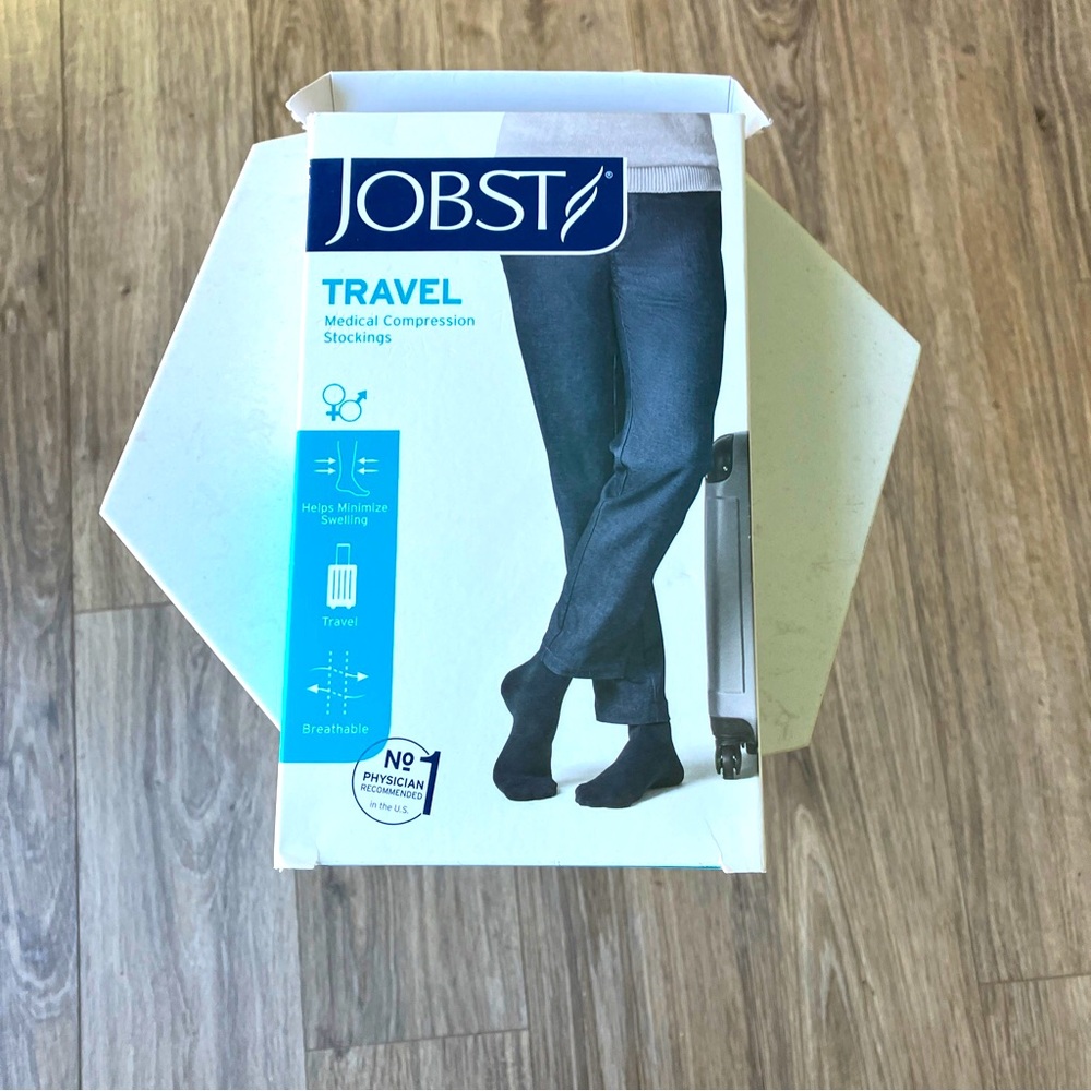 Jobst Medical Compression Travel Socks Fits MenSize 8.5-10 and Women Size 9.5-11